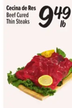 El Super Beef Cured Thin Steaks offer