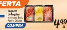 El Super Marinated Beef, Pork or Chicken offer