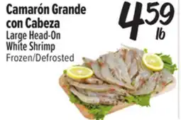 El Super Large Head-On White Shrimp offer