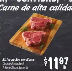 El Super Choice Fresh Beef T-Bone Steak offer