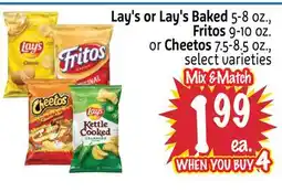 Foodmaxx Lay's or Lay's Baked 5-8 oz., Fritos 9-10 oz. or Cheetos 7.5-8.5 oz offer