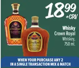 El Super Whisky Crown Royal Whiskey offer