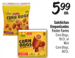 El Super Corn Dogs, 16 Ct. or Mini Corn Dogs, 40 Ct offer