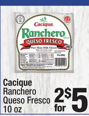 Super King Markets Cacique Ranchero Queso Fresco offer