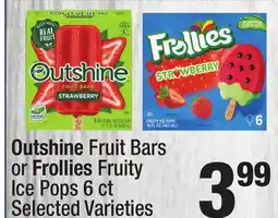 Super King Markets Outshine Fruit Bars or Frollies Fruity Ice Pops offer