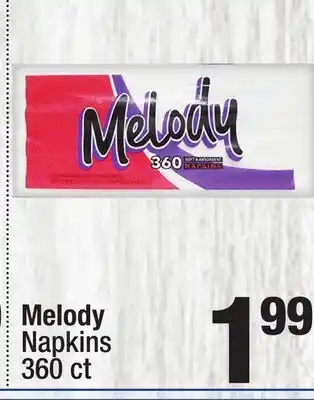 Super King Markets Melody Napkins offer