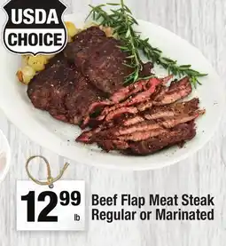 Super King Markets Beef Flap Meat Steak Regular or Marinated offer
