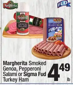 Super King Markets Margherita Smoked Genoa, Pepperoni Salami or Sigma Fud Turkey Ham offer