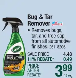 Menards Bug & Tar Remover offer