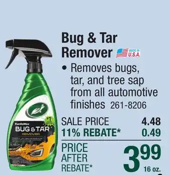Menards Bug & Tar Remover offer