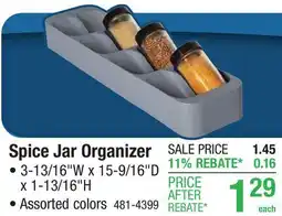 Menards Spice Jar Organizer offer