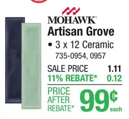Menards Mohawk Artisan Grove offer