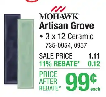 Menards Mohawk Artisan Grove offer