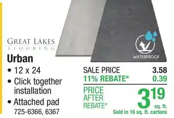 Menards Urban offer