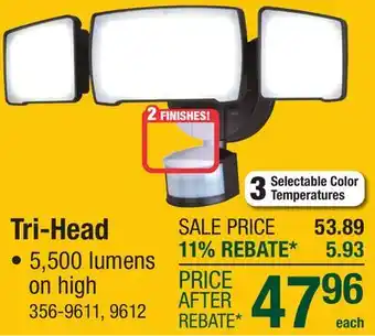 Menards Tri-Head offer