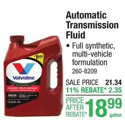 Menards Automatic Transmission Fluid offer