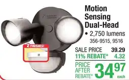 Menards Motion Sensing Dual-Head Security Lighting offer