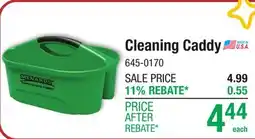 Menards Cleaning Caddy offer