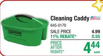 Menards Cleaning Caddy offer