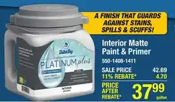 Menards Interior Matte Paint & Primer offer