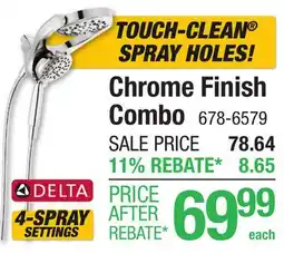 Menards Chrome Finish Combo offer