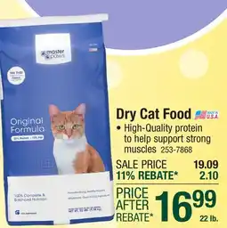 Menards Dry Cat Food offer