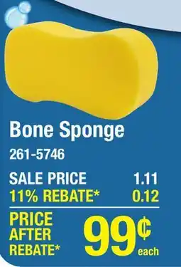 Menards Bone Sponge offer