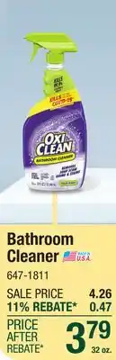 Menards Bathroom Cleaner offer