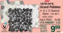 Menards Grand Pebbles Mosaic Tile offer