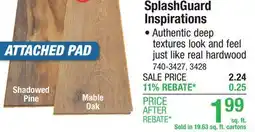 Menards SplashGuard Inspirations offer
