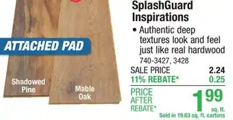 Menards SplashGuard Inspirations offer