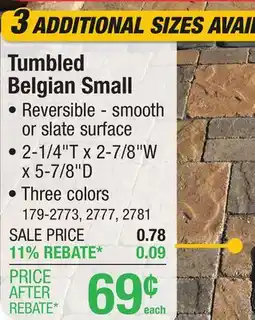 Menards Tumbled Belgian Small offer