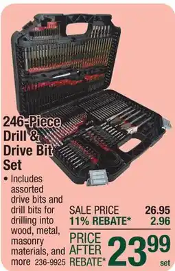 Menards 246-Piece Drill & Drive Bit Set offer