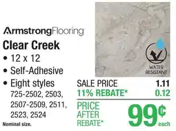 Menards Clear Creek offer