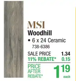 Menards Woodhill Waterproof Tile offer