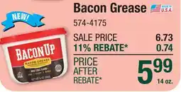 Menards Bacon Grease offer
