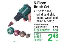Menards 5-Piece Brush Set offer