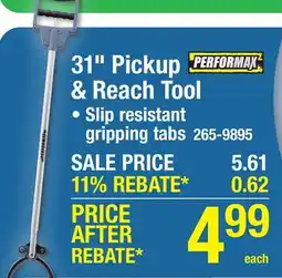 Menards Performax 31 Pickup & Reach Tool offer