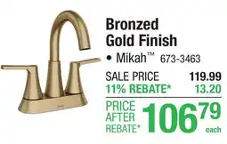 Menards Bronzed Gold Finish offer