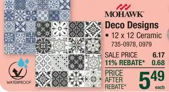 Menards Mohawk Deco Designs offer