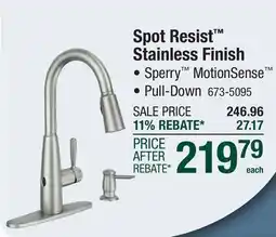 Menards Spot Resist Stainless Finish offer