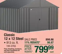 Menards Classic 12 x 12 Steel offer