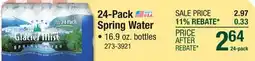 Menards 24-Pack Spring Water offer