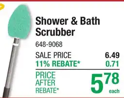 Menards Shower & Bath Scrubber offer