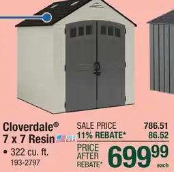 Menards Cloverdale 7 x 7 Resin offer