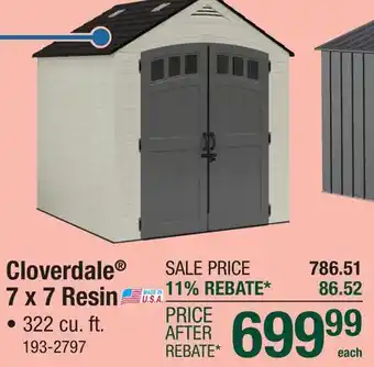Menards Cloverdale 7 x 7 Resin offer