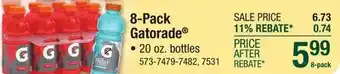 Menards 8-Pack Gatorade offer