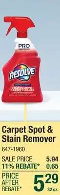 Menards Carpet6 Spot & Stain Remover offer