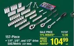 Menards Masterforce 157-Piece Toolss offer