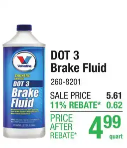 Menards DOT 3 Brake Fluid offer